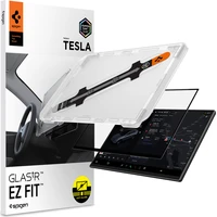 Spigen EZ Fit Anti Glare Matte FC tvrdené sklo Tesla Model Y L 2026 čierne - Ochranné fólie a sklo