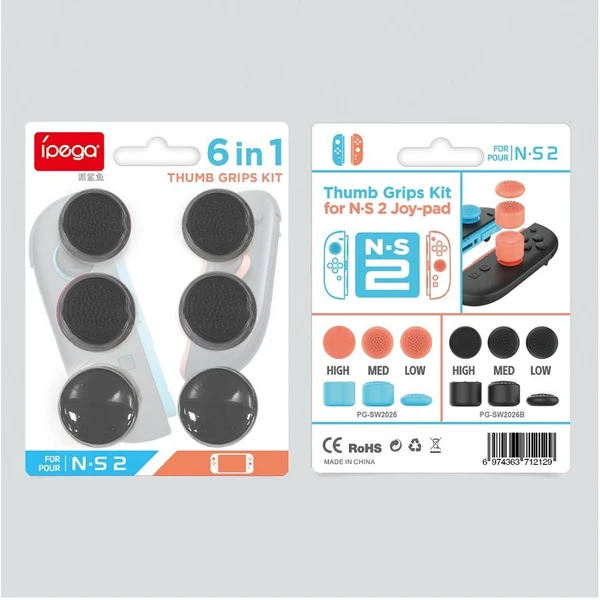 iPega SW2026B silikónové krytky ovládacích páčok JoyCon pre Nintendo Switch 2 (6ks) čierne - Vychytávky - Obrázok 3a2f358c258d42f0aeaf0eb31b46f0d0
