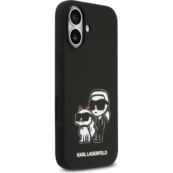 Karl Lagerfeld Liquid Silicone K&CH Sketch MagSafe kryt iPhone 17 čierny - Puzdra - Obrázok 3a327d55288048c9b757b9dff9f8abf9