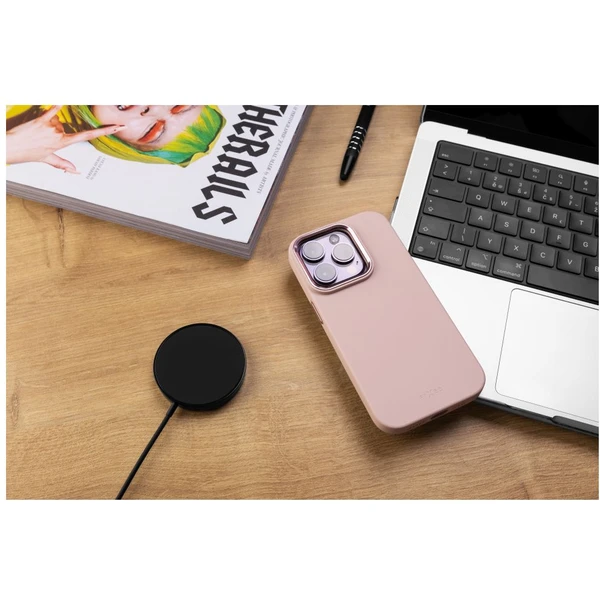 FIXED MagFlow silikónový kryt s MagSafe Apple iPhone 17 Pro Max ružový - Puzdra - Obrázok 3a49e9b4fe8f4d9996c34b3fc5246f0b