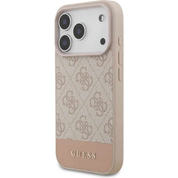 Guess PU 4G Stripe Zadný Kryt pre iPhone 17 Pro ružový - Puzdra - Obrázok 3a4cda1218014eb7aa4cb72d9dfce0cc