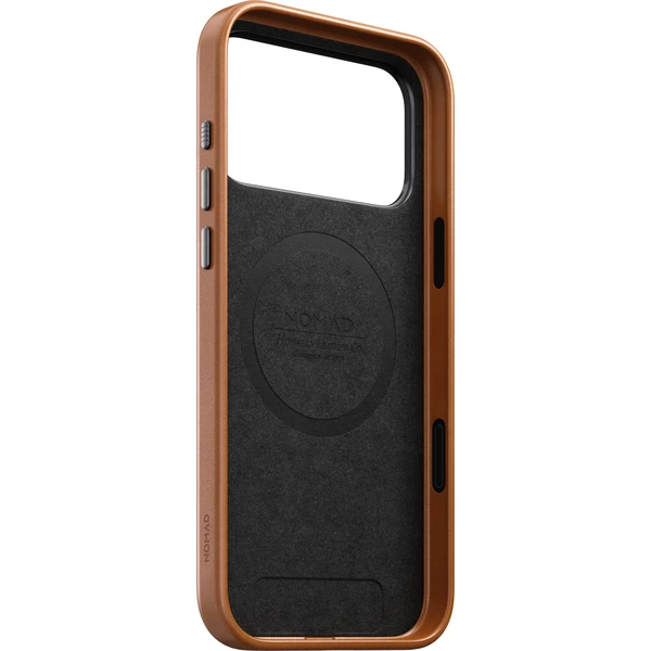 Nomad Traditional Leather (Horween) MagSafe kožený kryt iPhone 17 Pro Max/18 Pro Max Saddle - Puzdra - Obrázok 3a5ed54739a74c63a17ed2f43f4cbc64