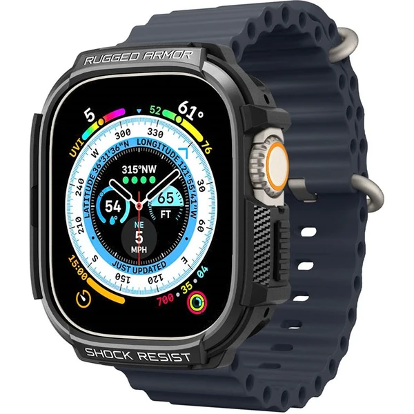Spigen Rugged Armor kryt Apple Watch Ultra 3/2/1 (49mm) čierny - Puzdra - Obrázok 3a5efd14a561447f9be0e7ab055566eb