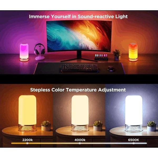 Govee Table Lamp 2 RGBW Matter stolná lampa - Chytré lampičky - Obrázok 3a630ae64a5242e296046e1337668303
