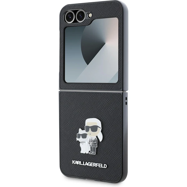 Karl Lagerfeld PU Saffiano Karl and Choupette kryt Samsung Galaxy Z Flip 6 čierny - Puzdra - Obrázok 3a779c2267c94de596a91078aacf9a8d