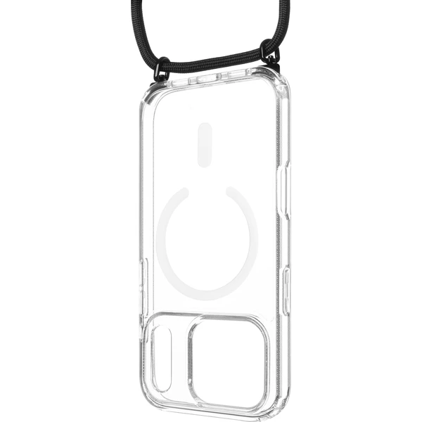 Pouzdro FIXED MagPure Neck s čiernou šnúrkou na krk pre Apple iPhone 18 Pro Max - Puzdra - Hlavný obrázok