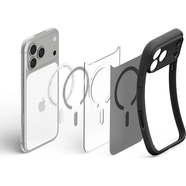 Spigen Ultra Hybrid MagSafe kryt iPhone 18 Pro Max/17 Pro Max mrazivo čierny - Puzdra - Obrázok 3acb8a3c5c1c4ce997b59abc6748128d
