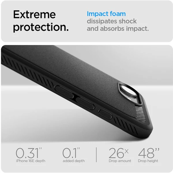 Spigen Rugged Armor MagSafe kryt iPhone 17e/16e matne čierny - Puzdra - Obrázok 3afd01534ed0453aa980de346a354742