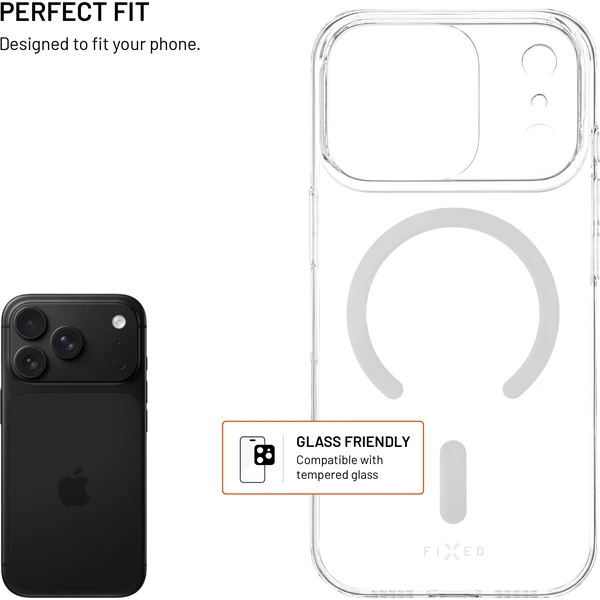 FIXED MagShell ultratenký kryt s MagSafe Apple iPhone 18 Pro priehľadný - Puzdra - Obrázok 3b0b7dd6379e4b3b8cc69d7da450bbb1