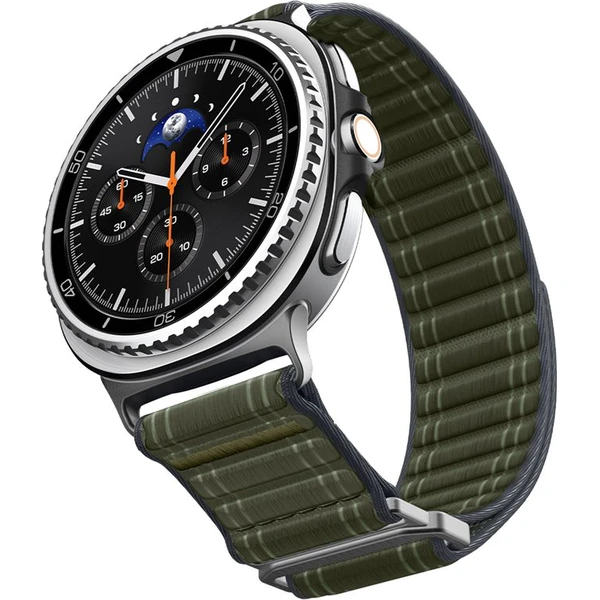 Spigen Fabric Band remienok (suchý zips) Samsung Galaxy Watch8 46/44/40mm zelený - Remienky - Obrázok 3b47ee0d5076462b997e8f4b067bc9fe