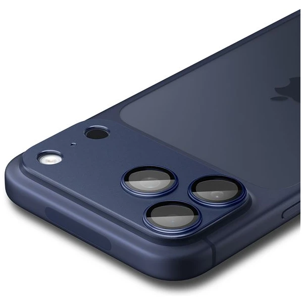 Spigen Glass TR EZ Fit Optik Pro XL sklo na fotoaparát iPhone 17 Pro tmavo modré - Ochranné fólie a sklo - Obrázok 3b9b78af4e6d43888b84ab57dcabb482