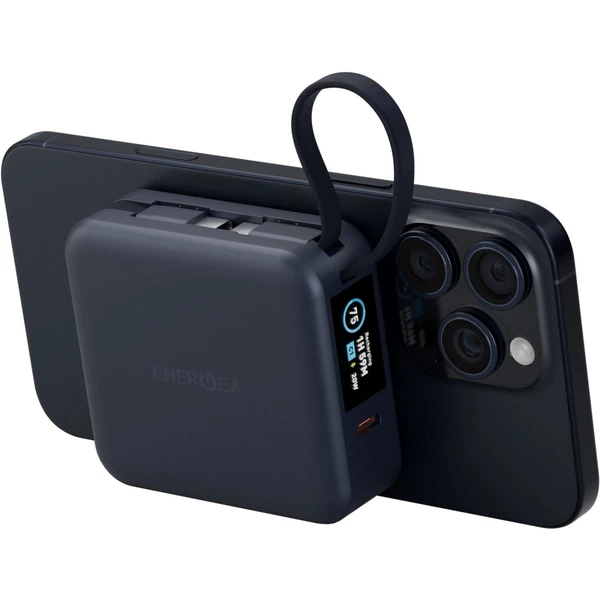 ENERGEA MagPac Mini Plus MagSafe powerbanka s káblom, 10000mAh, modrá - Powerbanky - Hlavný obrázok