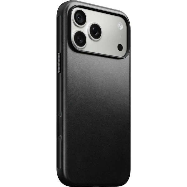 Nomad Modern Leather (Horween) MagSafe kožený kryt iPhone 17 Pro Max/18 Pro Max Black - Puzdra - Hlavný obrázok