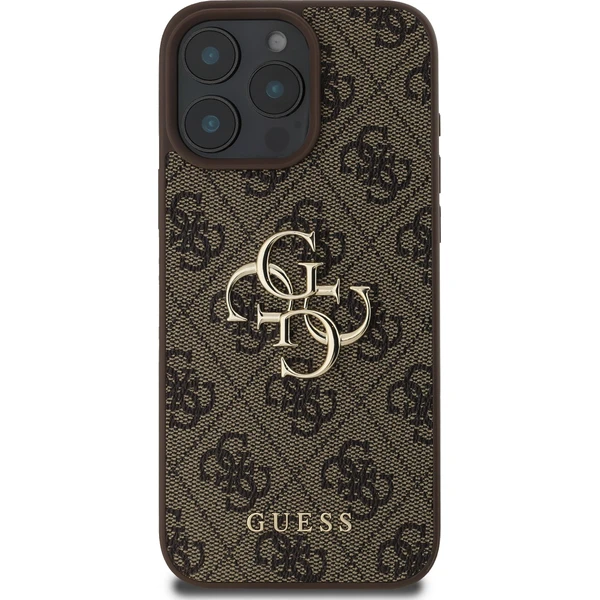 Guess PU 4G Metal Logo kryt pre iPhone 16 Pro Max hnedý - Puzdra - Obrázok 3bb75952c3e243aa826802e131b2160e