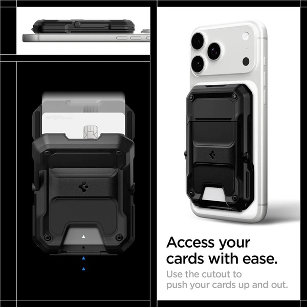 Spigen Tough Armor Pro Wallet MagSafe peňaženka pre 5 kariet čierna - Peňaženky - Obrázok 3bb7ca469a70421cafa2f8c7708adcc4