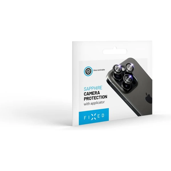 FIXED Sapphire Camera Glass ochranné sklá Apple iPhone 15 Pro/15 Pro Max čierna - Ochranné fólie a sklo - Obrázok 3bc430bbaa1f4278ba62a55e69d25d5b