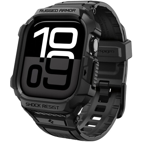 E-shop Spigen Rugged Armor Pro 2 puzdro Apple Watch 11 (46mm) matte black