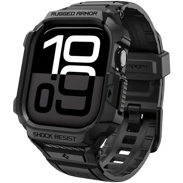 Spigen Rugged Armor Pro 2 puzdro Apple Watch 11 (46mm) matte black - Puzdra - Hlavný obrázok
