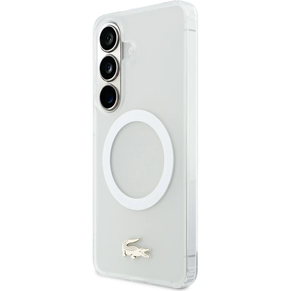Lacoste PC/TPU Frosted Finish Zlaté logo Magnetický kryt Samsung Galaxy S26 biely - Puzdra - Obrázok 3be15a6aae1a4504893e4085b2c1641c