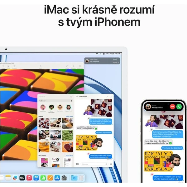CTO Apple iMac 24" (2023) / Myš / strieborný / Stojan / CZ NUM Touch ID KLV / 24GB / 1TB SSD - All-in-one - Obrázok 3be6fbd23cb544dbae1f93a231a4f579