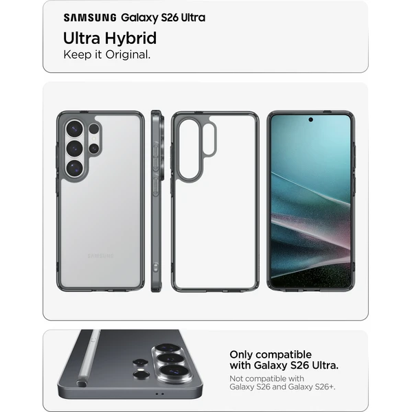 Spigen Ultra Hybrid kryt Samsung Galaxy S26 Ultra šedý - Puzdra - Obrázok 3bef41cee94e4570b2f21ca1d61775a3