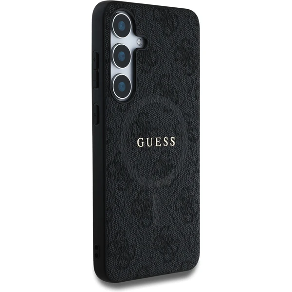 Guess PU Leather 4G Colored Ring MagSafe kryt Samsung Galaxy S25 čierny - Puzdra - Obrázok 3befe7165e294624859c6e43e567ccce