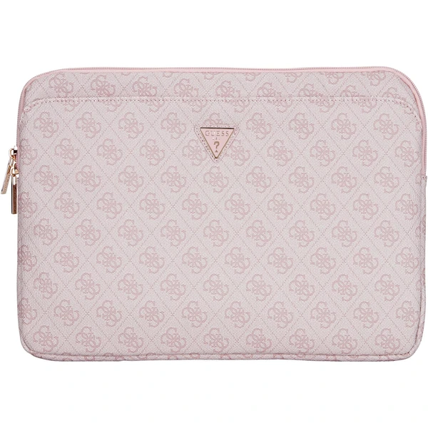 Guess PU 4G Triangle Logo obal pre notebook 14" ružový - Puzdra - Hlavný obrázok