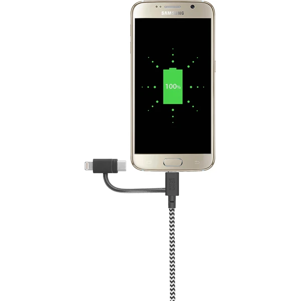 Native Union Belt Cable Universal USB-A/USB-C/Micro USB/Lightning kábel 2m zebra - Káble a redukcie - Obrázok 3c8a3cea7d1f4dd496897a3aca27ba00