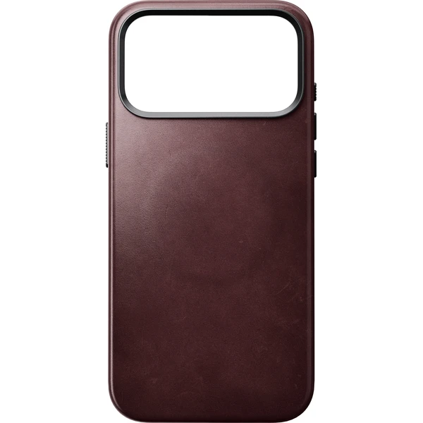 Nomad Traditional Leather (Horween) MagSafe kožený kryt iPhone 17 Pro Max/18 Pro Max Burgundy - Puzdra - Obrázok 3c8d20c1dc7c45b5813823ffdeaa81d5