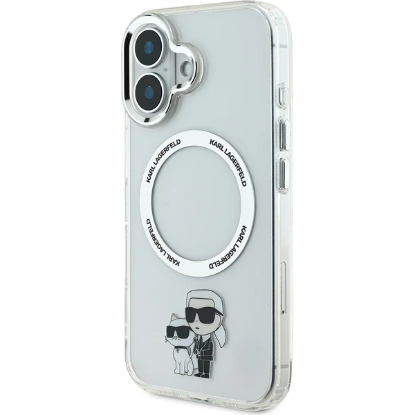 Karl Lagerfeld IML Karl and Choupette MagSafe kryt pre iPhone 16 číry - Puzdra - Obrázok 3c92d6321d544e41848984807a5f4718
