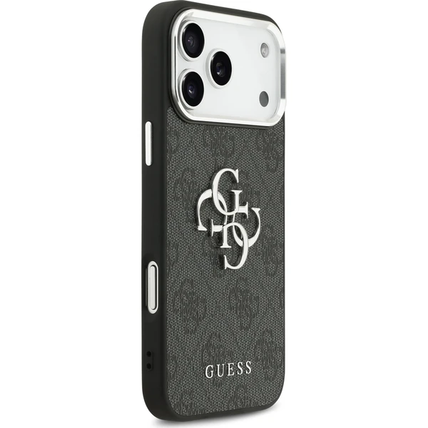 Guess PU 4G Metal Logo kryt iPhone 17 Pro Max strieborný/čierny - Puzdra - Obrázok 3c986b82286f4c8381d79d4c321c34b0