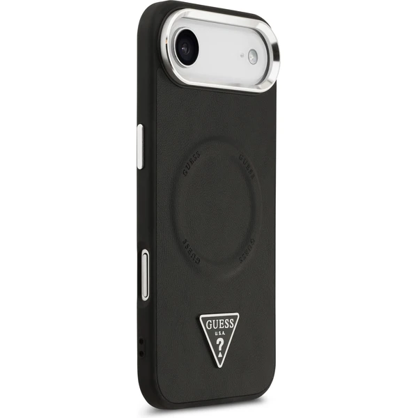 Guess PU Leather Triangle Logo MagSafe kryt iPhone Air čierny - Puzdra - Obrázok 3c9e43c8a2044c5e8bf57324d2d2b581