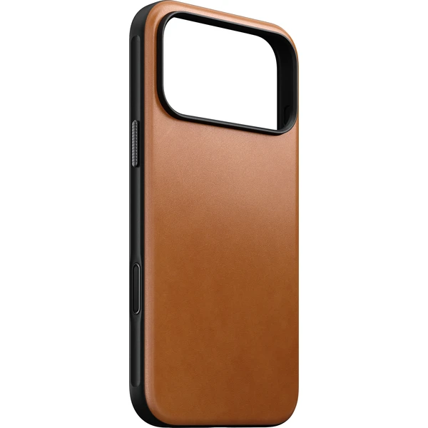 Nomad Modern Leather (Horween) MagSafe kožený kryt iPhone 17 Pro Max/18 Pro Max Saddle - Puzdra - Obrázok 3cace4756a1841eea417f9a2e3ab3cb8