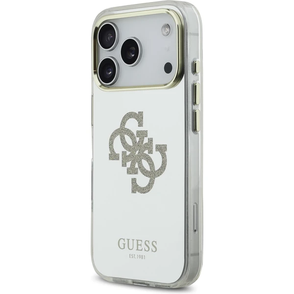 Guess PC/TPU Mirror 4G Glitter Logo MagSafe kryt iPhone 17 Pro Max zlatý - Puzdra - Obrázok 3cbd122e1b3c4fd8af374c1e2c5921a0