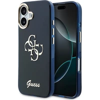 Guess IML 4G Script Metal Logo kryt iPhone 17 modrý - Puzdra