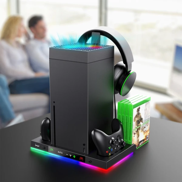iPega XBX024S Multifunkčný Nabíjací RGB Stojan s Chladením pre Xbox Series X - Nabíjačky - Obrázok 3cf5901d932f432fb0a14f2bcdd1dc67