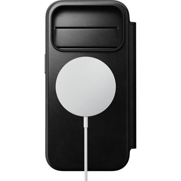 Nomad Modern Leather Folio (Horween) MagSafe kožené puzdro iPhone 18 Pro Black - Puzdra - Obrázok 3d10e76d235441629a5d4030f8eee92d