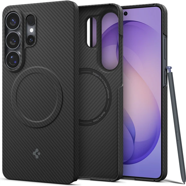 Spigen Air Skin Aramid MagSafe kryt Samsung Galaxy S26 Ultra čierny - Puzdra - Obrázok 3d14bbdb33a3414c99152ca54277ea08