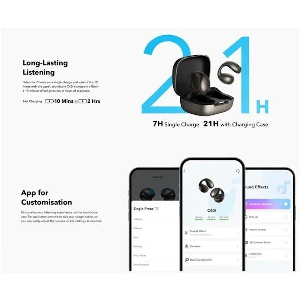 Anker Soundcore C40i bluetooth slúchadlá čierna - Slúchadlá - Obrázok 3d32d9ce64a045cc93f596feebdbde94