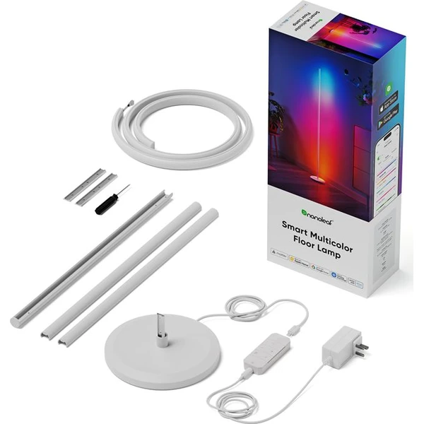 Nanoleaf Matter Smart Multicolor stojacia lampa na podlahu biela - Inteligentné osvetlenie - Obrázok 3d46101f91174da79761e0baee9658c9