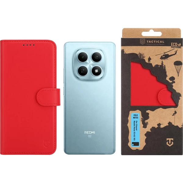 Tactical Field Notes puzdro Xiaomi Redmi Note 15 4G/5G červené - Puzdra - Obrázok 3d470ba98ad14f3f86c667831c92809f