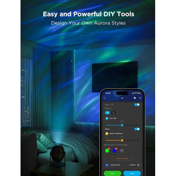 Govee Galaxy Light Projector Pre Matter hviezdny projektor - Inteligentné osvetlenie - Obrázok 3d56029cb3534a0eacb5b7661995590f