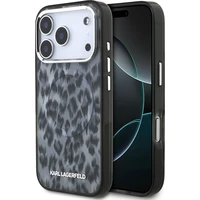 Karl Lagerfeld IML Leopard MagSafe Zadný Kryt pre iPhone 17 Pro sivý - Puzdra