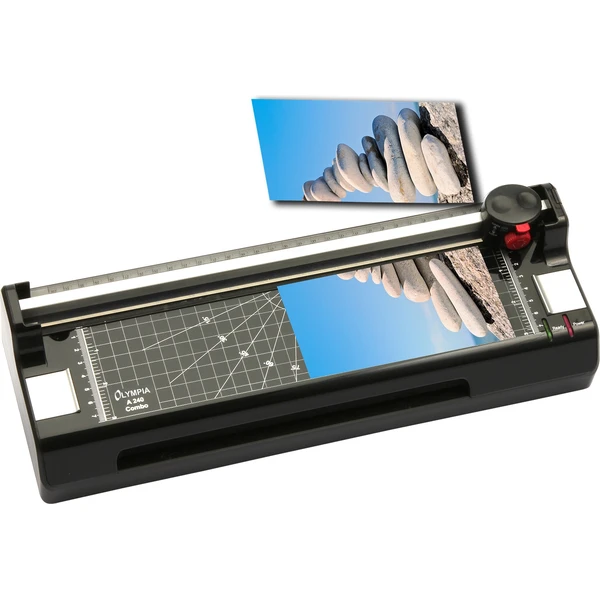 Olympia A 240 Combo laminátor s multifunkčnou kotúčovou rezačkou a zaobľovačom rohov - Laminátory - Obrázok 3d89a8c2a603480599211515f6f0b3ba