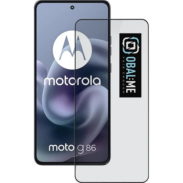 OBAL:ME 5D Tvrdené Sklo pre Motorola G86/G86 Power čierne - Ochranné fólie a sklo - Hlavný obrázok