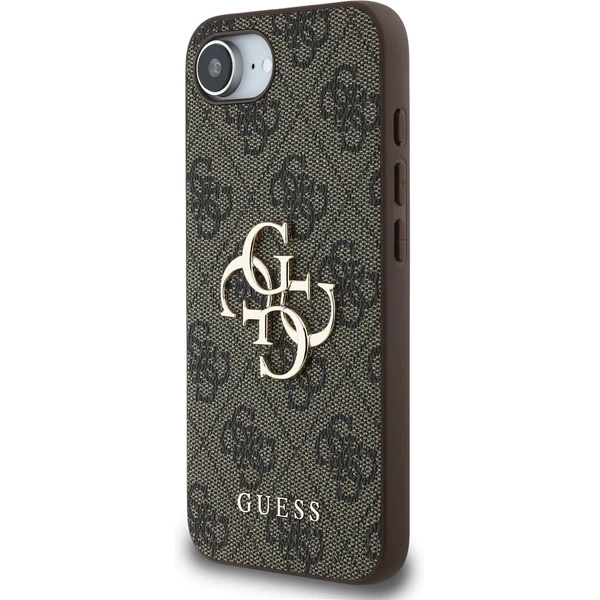 Guess PU 4G Metal Logo kryt iPhone 17e/16e hnedý - Puzdra - Obrázok 3dae26a510354a7e96217a0ef2eaf8b1