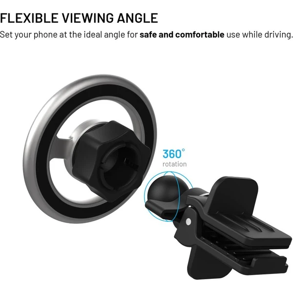 FIXED MagMount Vent MagSafe držiak do ventilácie strieborný - Držiaky - Obrázok 3dae35a059484f5a95ada22b2049d940