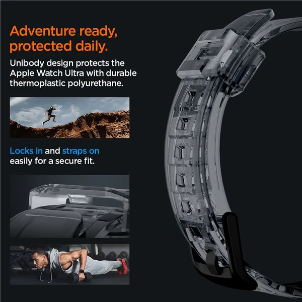 Spigen Rugged Armor Pro remienok s puzdrom Apple Watch Ultra 3/2/1 (49mm) dymový - Puzdra - Obrázok 3db661bc51624bb98a98e54d3746e63f