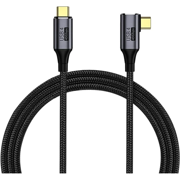 PremiumCord USB4 40Gbps 8K@60Hz 240W Thunderbolt 3 ohnutý kábel 0,8m - Káble a redukcie - Hlavný obrázok