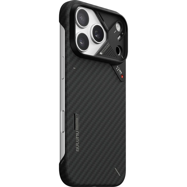 Aulumu A17 Aramidové vlákno MagSafe kryt iPhone 17 Pro Black - Puzdra - Obrázok 3de59d3512e04f23a14f5752a4129c24